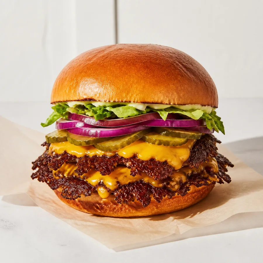 LOOB Smash Burger mit knuspriger Pattie-Kante